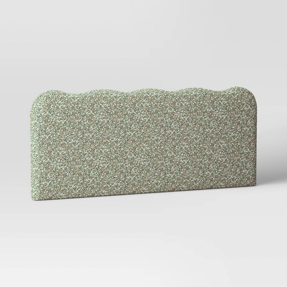 Iris Wavy Wall-Mounted Full Headboard: $300
