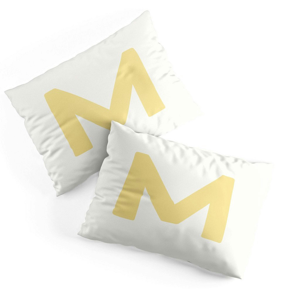 Deny Designs April Lane Monogram Microfiber Pillow Sham: $29.49