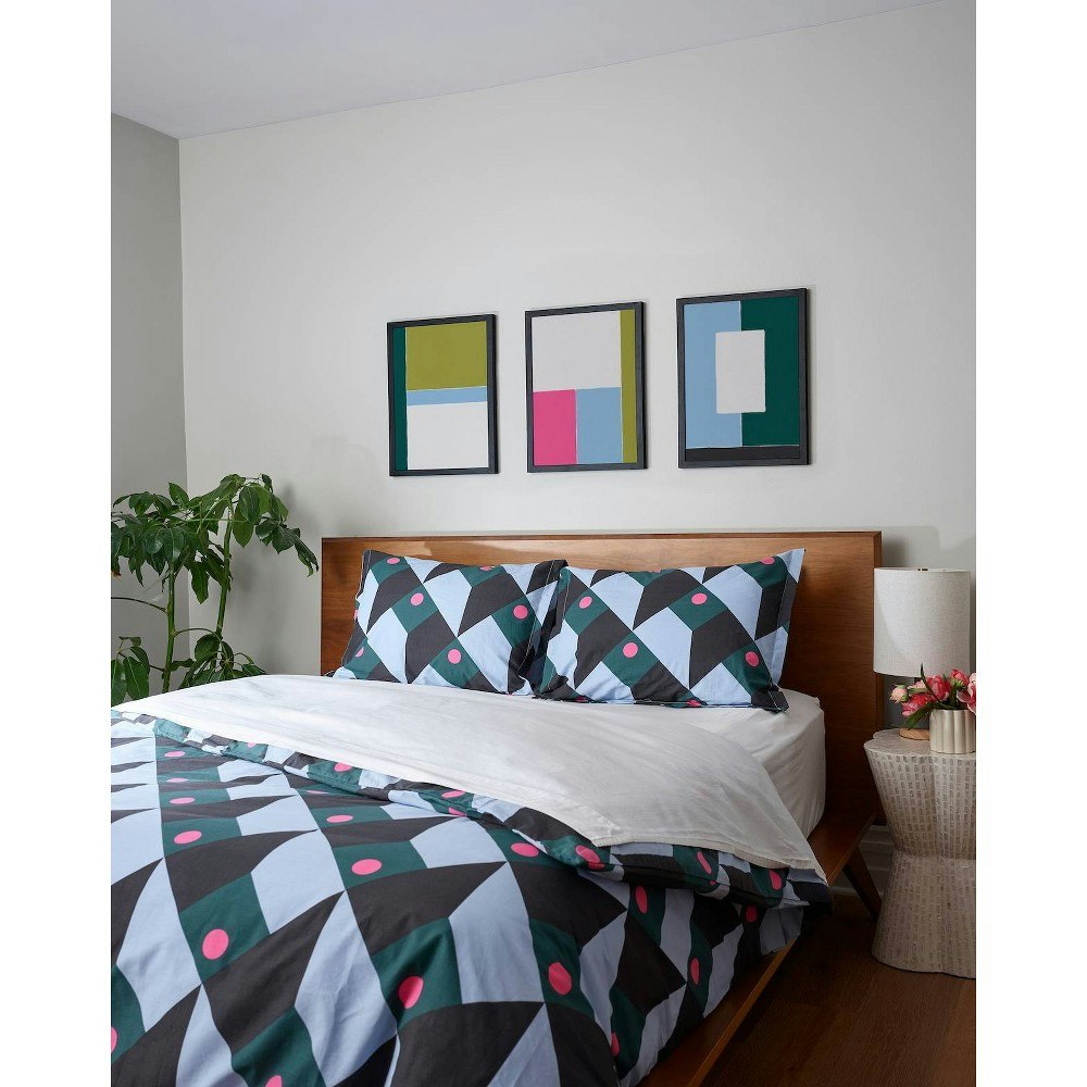 Society6 Holli Zollinger Bauhaus Copenhagen King Cotton Sheet Set: $129.99
