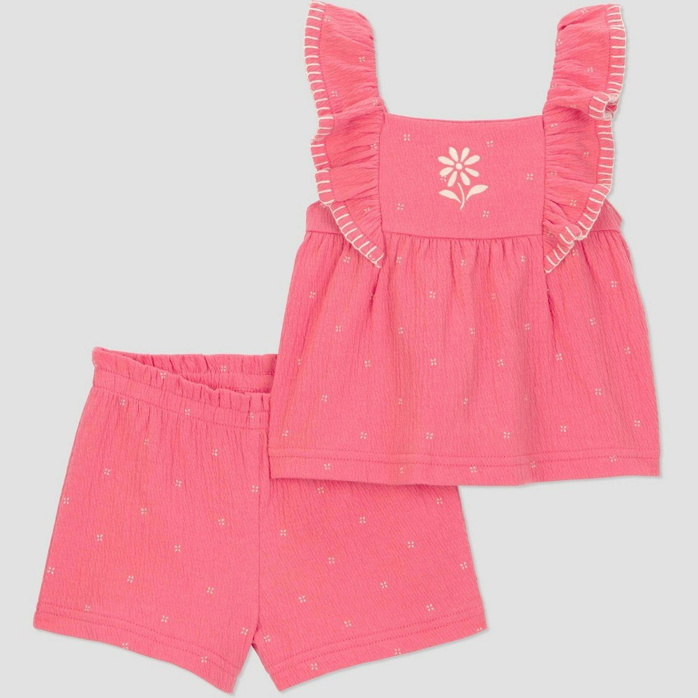 Carter's Just One You Baby Girls' 2-Piece Tank Top and Shorts Set 9M: $12