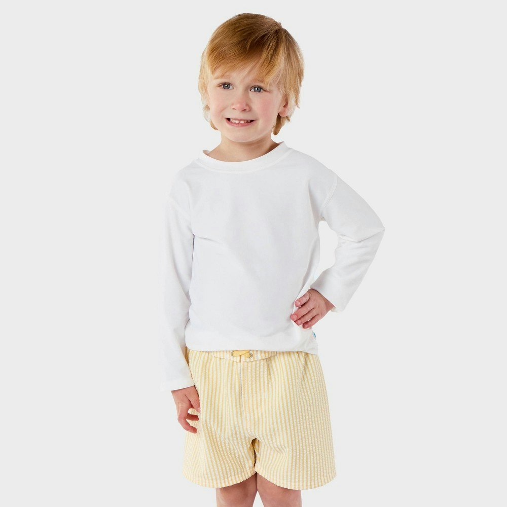 RuggedButts Toddler Boys' Seersucker Swim Trunks: $23.80