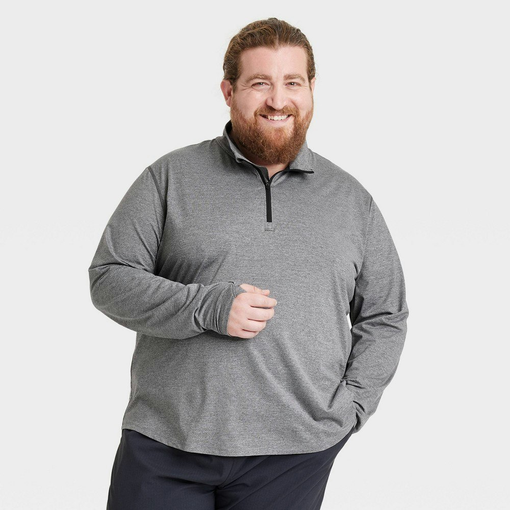 All In Motion Men's Big & Tall 1/2-Zip Stretch Pullover: $25 All In Motion Men's Big & Tall 1/2-Zip Stretch Pullover: $25