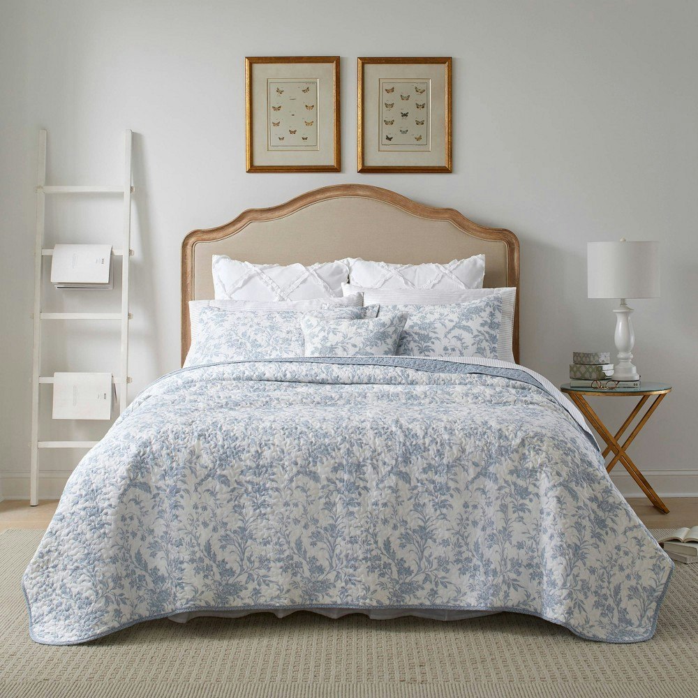 Laura Ashley Amberley 3-Piece Twin Quilt Bedding Set: $87.99