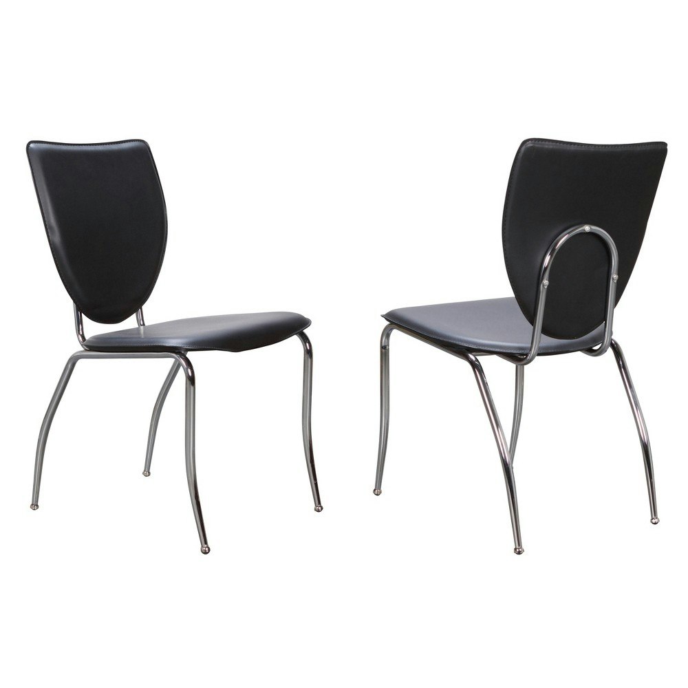 Amice Contoured Faux Leather Side Chair 2-Pack: $289.99 Amice Contoured Faux Leather Side Chair 2-Pack: $289.99