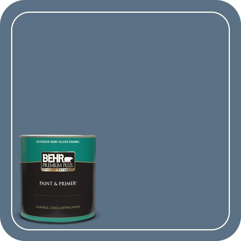 Behr Premium Layers of Ocean Semi-Gloss Exterior Paint & Primer 1-Quart: $25.98 Behr Premium Layers of Ocean Semi-Gloss Exterior Paint & Primer 1-Quart: $25.98