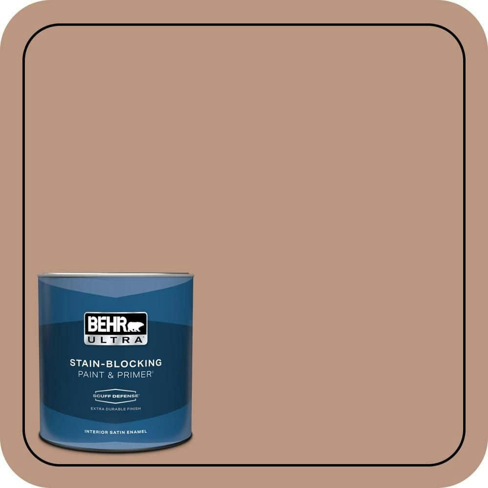 Behr Spiced Brandy 1-Quart Interior Satin Enamel Paint and Primer: $23.98 Behr Spiced Brandy 1-Quart Interior Satin Enamel Paint and Primer: $23.98