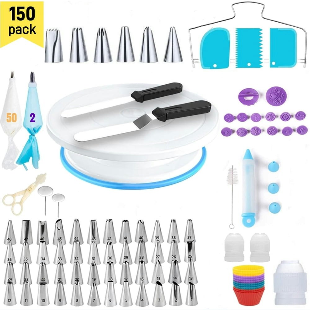 Bshapplus 150-Piece Cake Decorating Supplies Set: $17.99 Bshapplus 150-Piece Cake Decorating Supplies Set: $17.99