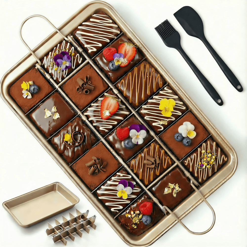 Non-Stick Brownie Pan with Dividers: $15.99 Non-Stick Brownie Pan with Dividers: $15.99