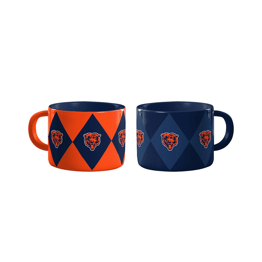 Chicago Bears 2-Pack Diamond Mug Set: $44.99