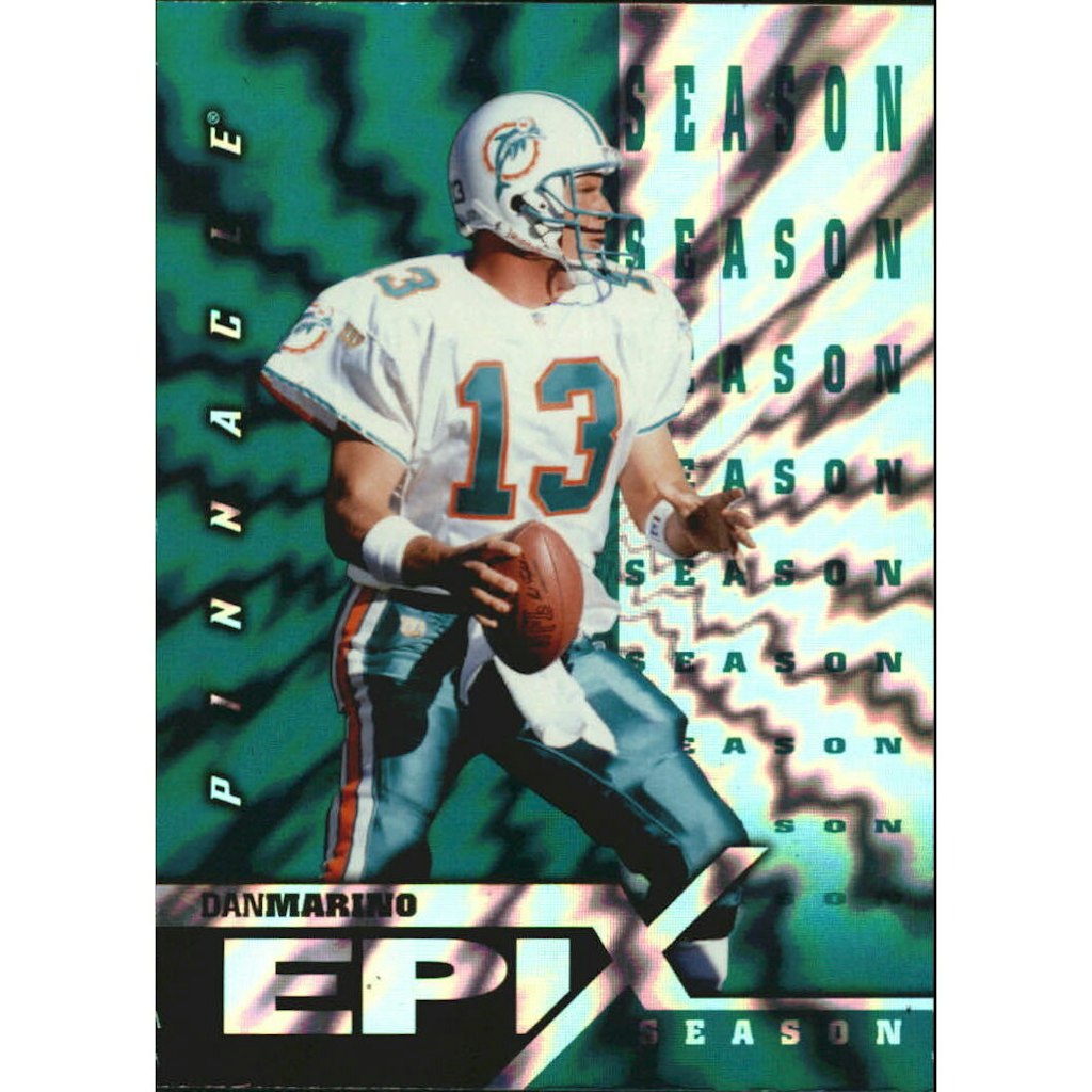 1997 Pinnacle Epix Emerald Dan Marino Trading Card: $40 1997 Pinnacle Epix Emerald Dan Marino Trading Card: $40