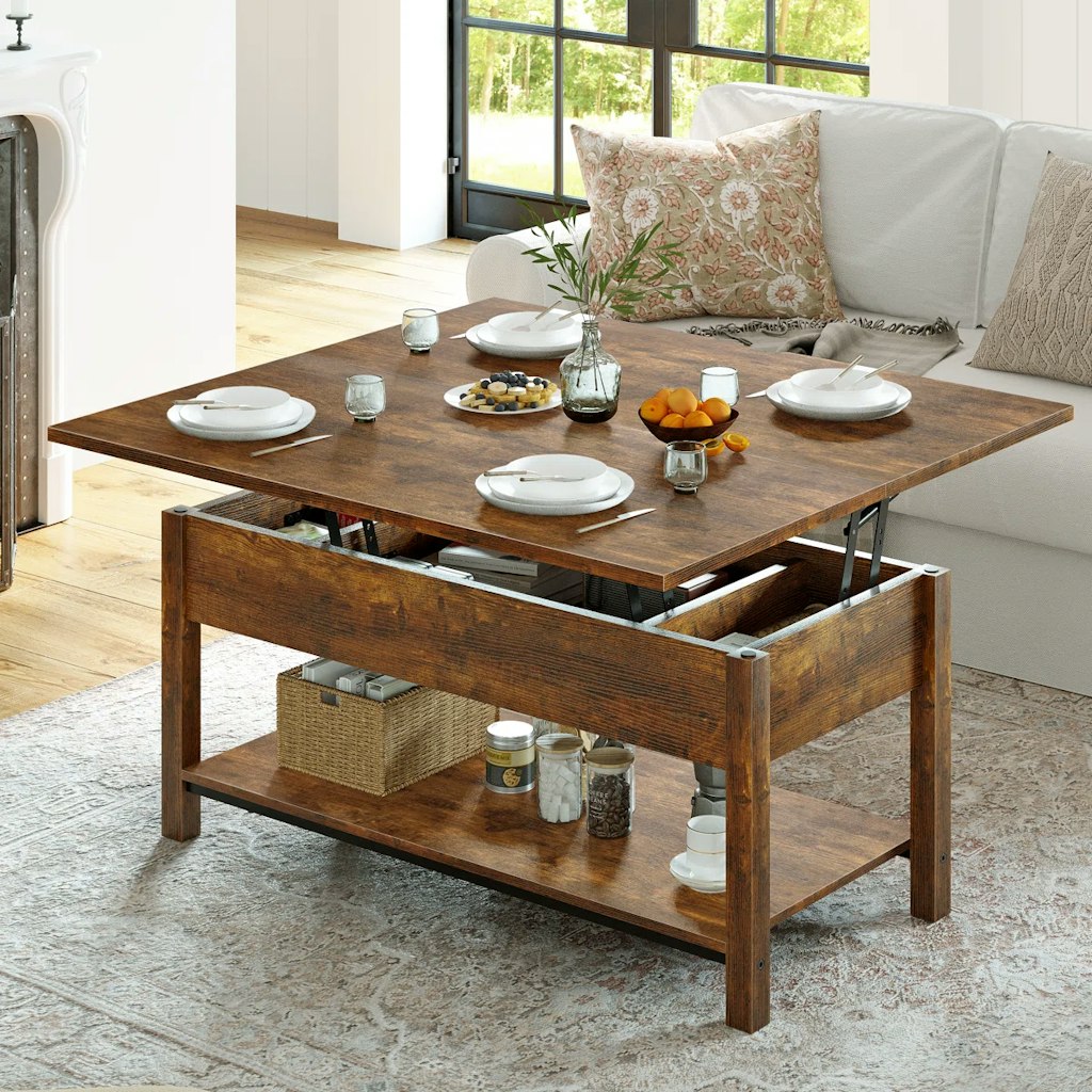 Gracie Oaks Torron Lift Top Coffee Table w/ Storage: $156