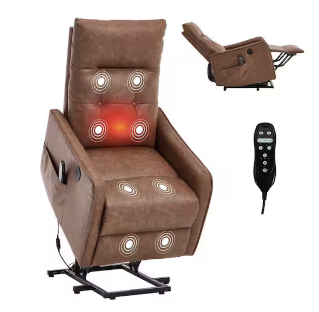 Noble House Cindy Upholstered Power Lift Recliner: $292