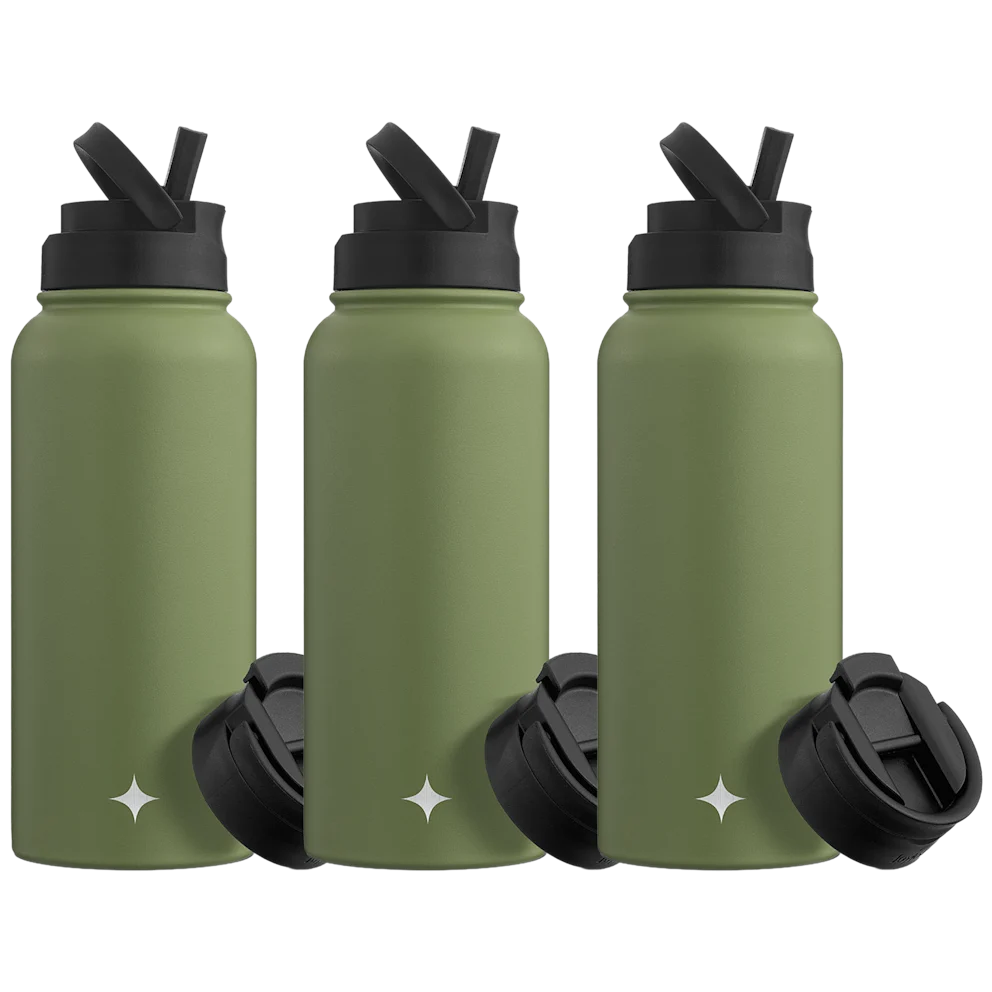 JoyJolt 32-oz. Triple Insulated Water Bottle 3-Pack: $24