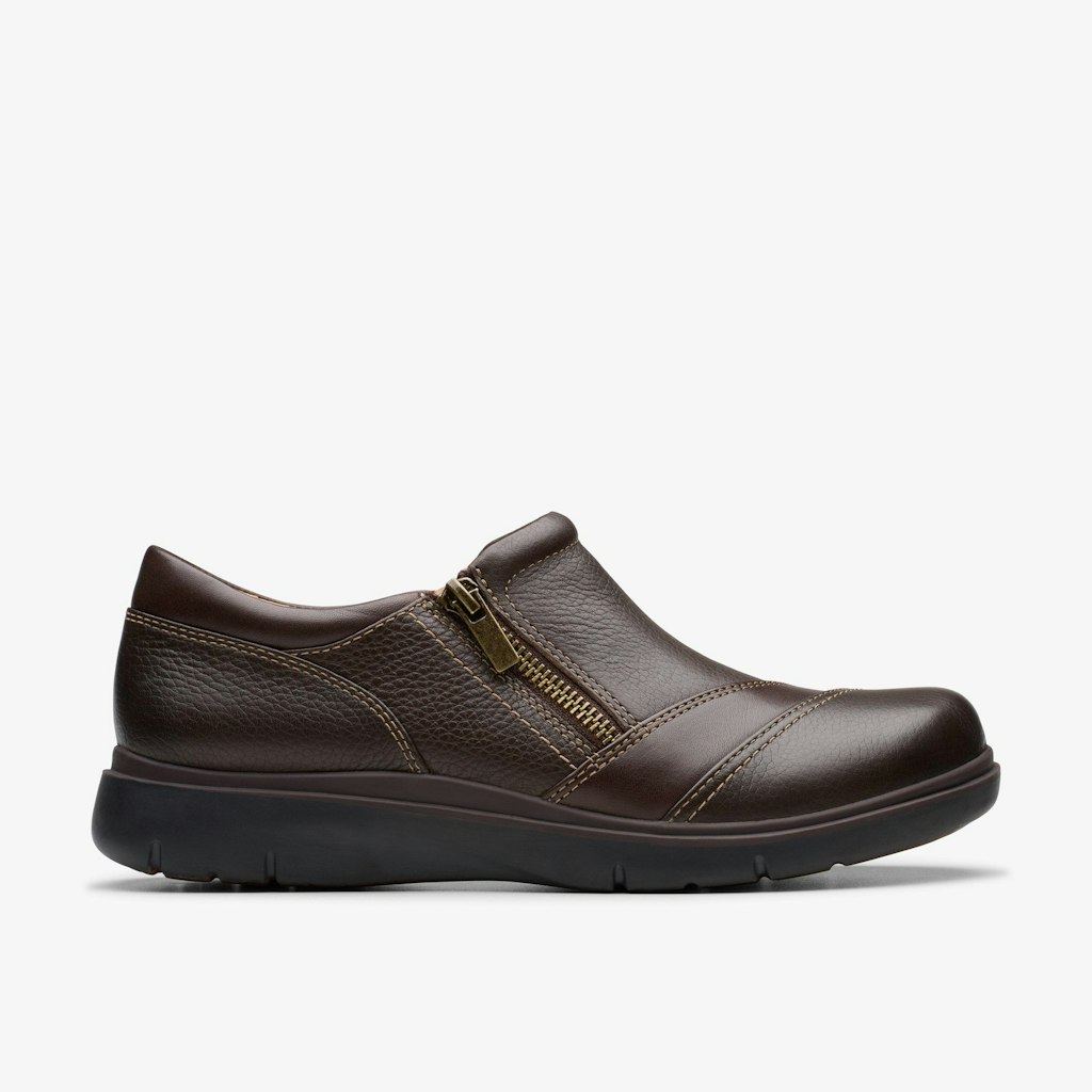 Clarks Women's Certina Pure Leather Slip-On Shoes: $39.99