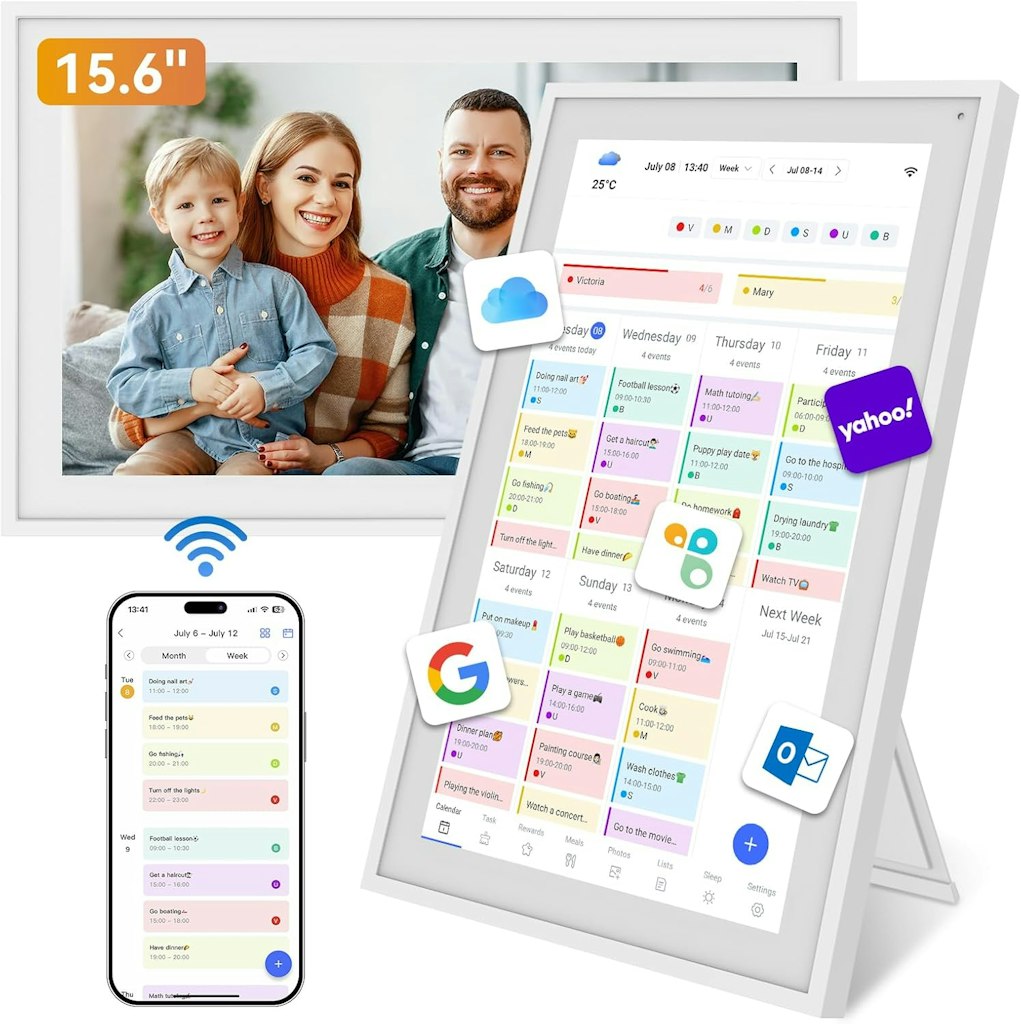 Tabwee 15.6" Smart Touchscreen Interactive Wall Calendar: $129.99