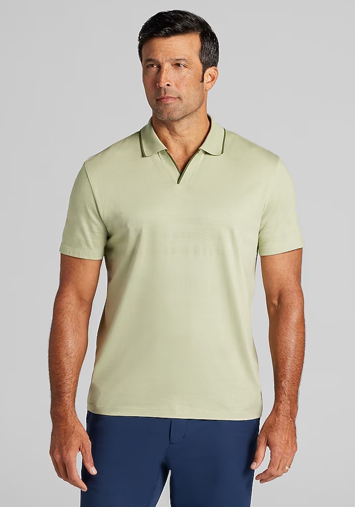 Jos. A. Bank Tailored Fit Tipped Johnny Polo Shirt:  $30 