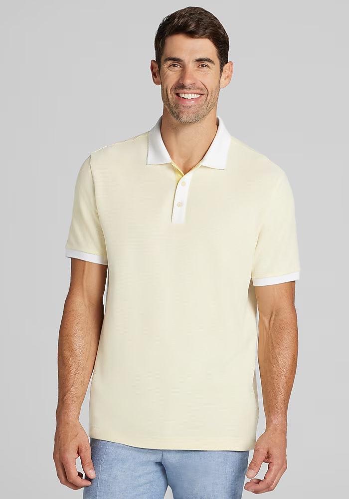 Jos. A. Bank Tailored Fit Jacquard Knit Polo:  $15 