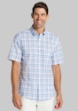 Jos. A. Bank Tailored Fit Ombre Plaid Short Sleeve Sportshirt for $20 + free shipping