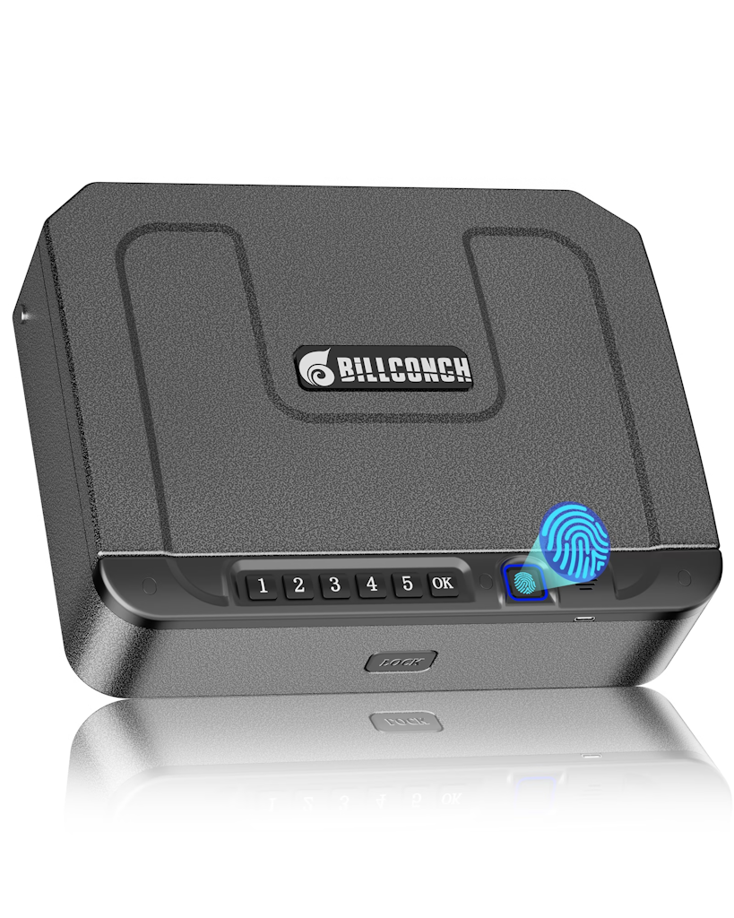 Billconch Safe with Fingerprint and Keypad: $39.99
