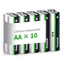Granicell AA Lithium Batteries 10-Pack for $11 + free shipping w/ Prime