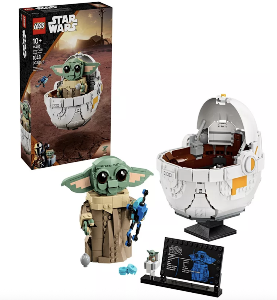 LEGO Star Wars Grogu with Hover Pram Buildable Figure:  $60 