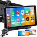 Thybro 7" Portable Wireless CarPlay Screen w/ Backup Camera & Dash Cam for $59 + free shipping