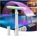 Jemulice Solar Pool Fountain with Lights for $20 + free shipping w/ Prime