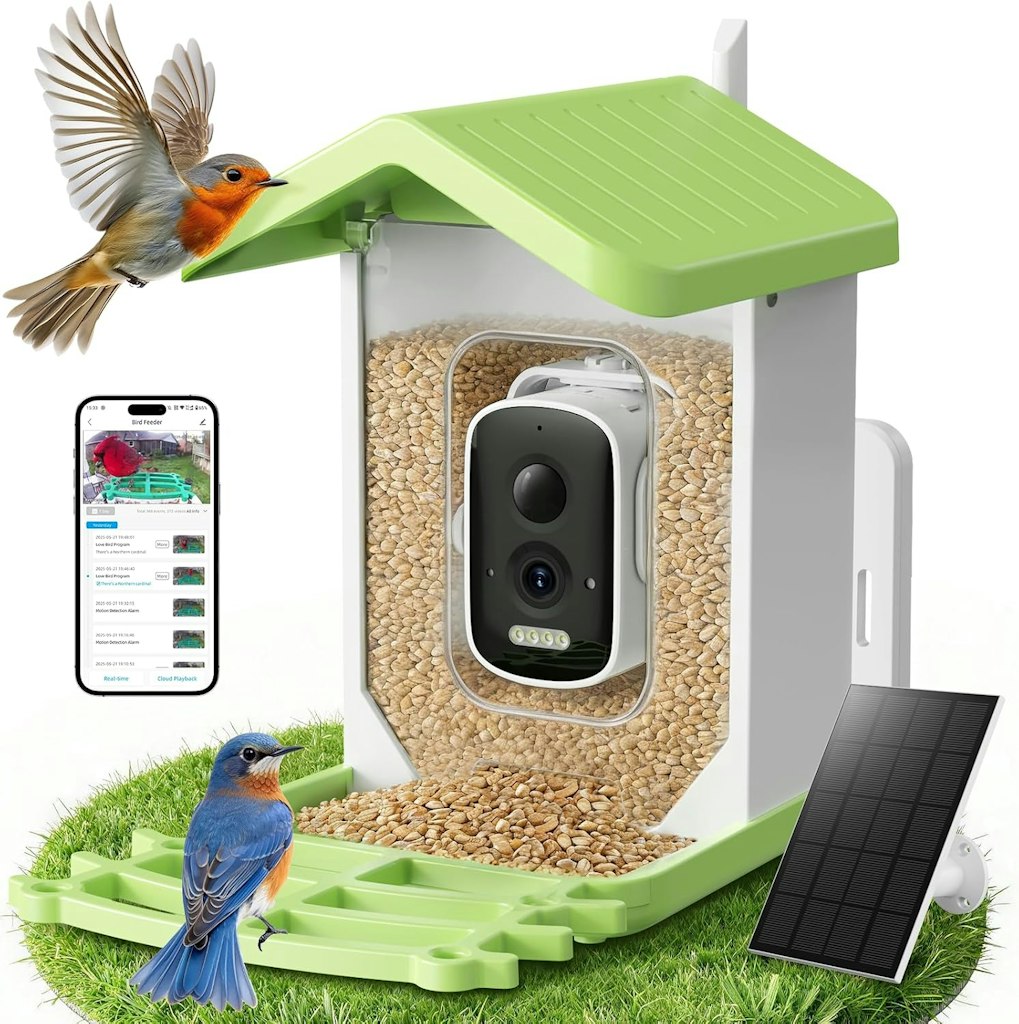 Billber Smart Solar Bird Feeder with Camera: $44.99