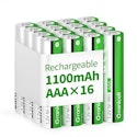 Granicell 1,100mAh Rechargeable AAA NiMH Batteries 16-Pack for $6 + free shipping w/ Prime