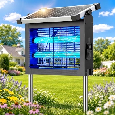 Zechuan Solar Cordless Rechargeable Bug Zapper for $30 + free shipping