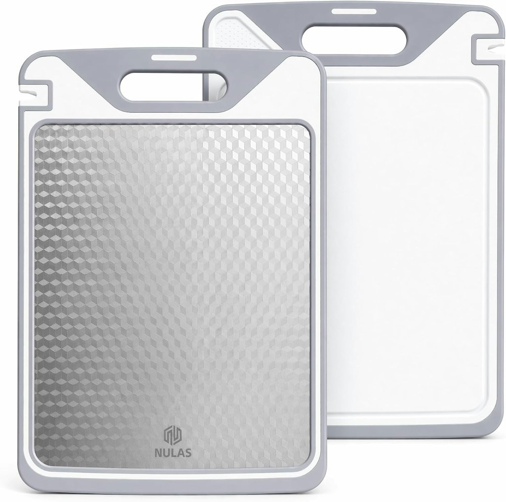 Double Sided Stainless Steel Cutting Board: $14.79