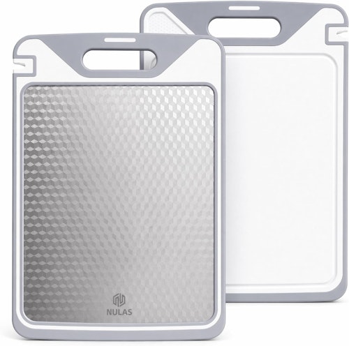 Double-Sided Stainless Steel Cutting Board for $13 + free shipping w/ Prime