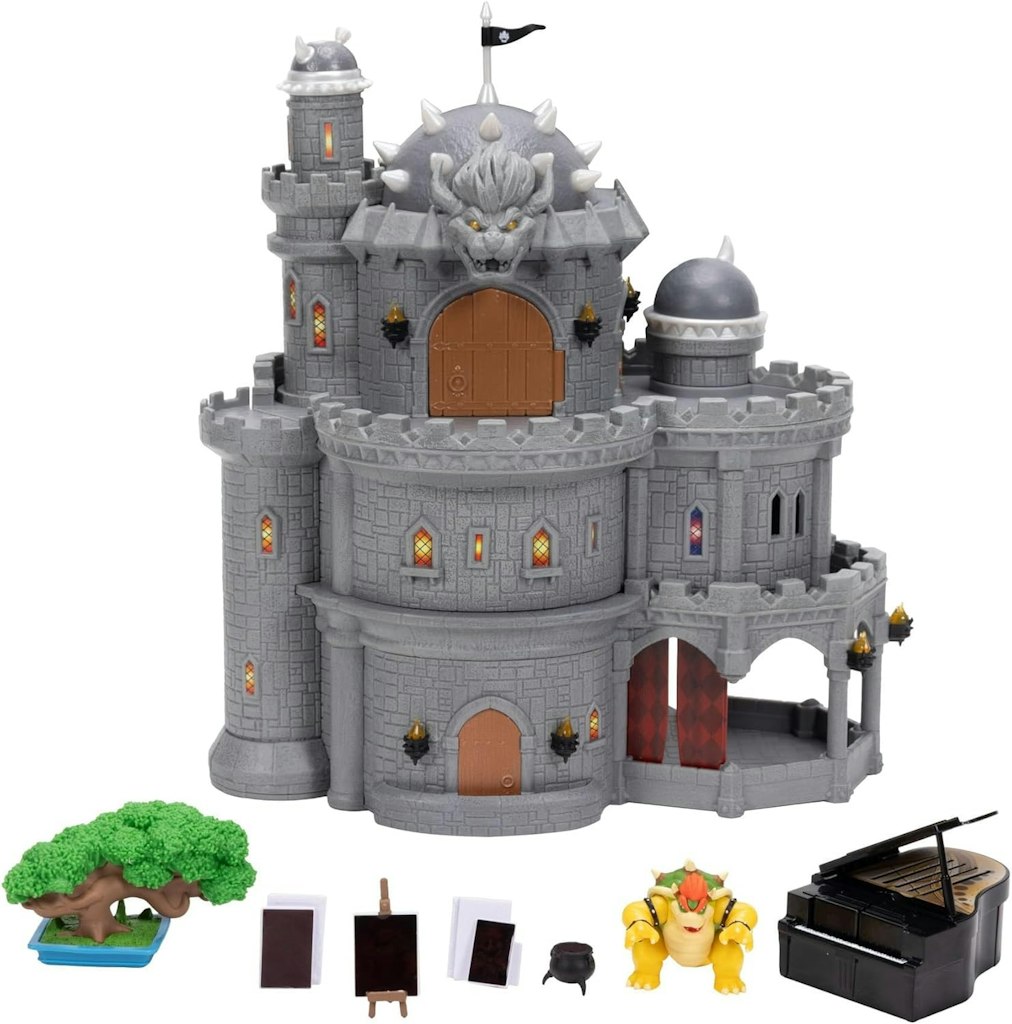 Super Mario Galaxy Movie 12" Deluxe Three-Story Bowser Castle Playset: $13