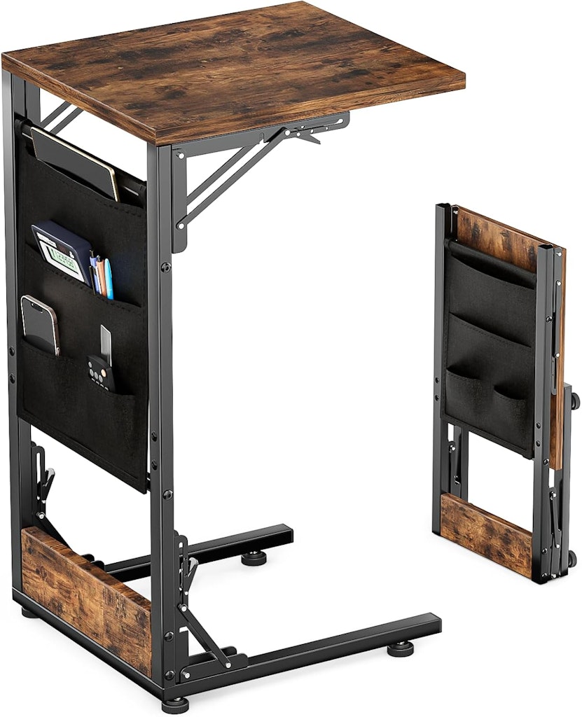 Feverdes Folding TV Tray Table w/ Storage Bag: $19