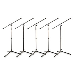 Musician's Gear MS-220 Tripod Mic Stand 5-Pack: $75