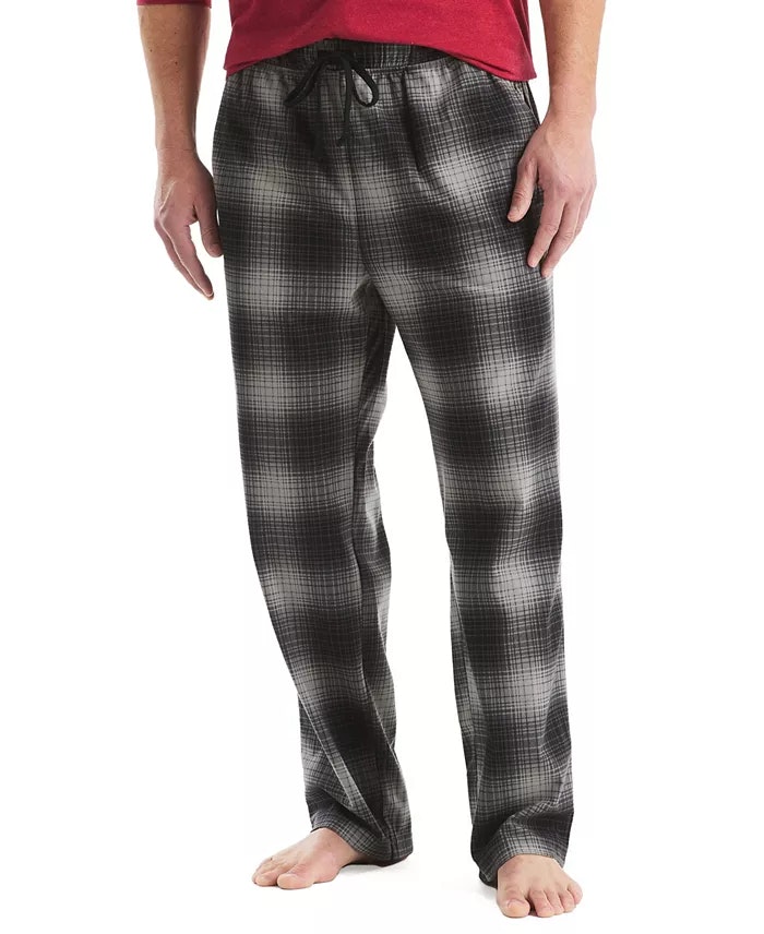 Nautica Men's Fleece Plaid Pajama Pants: $13