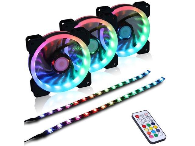 DS 120mm RGB PC Case Fans 3-Pack with Controller: $47.25