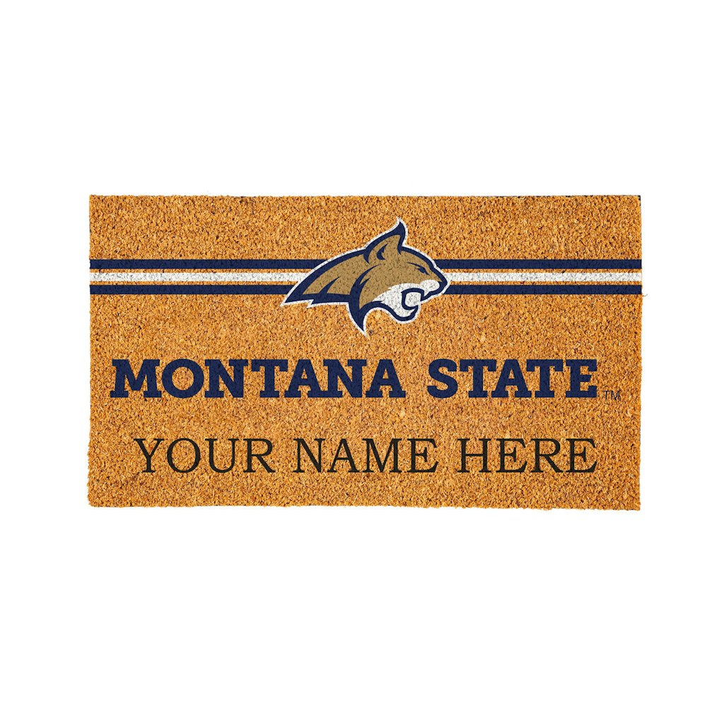 Montana State Bobcats 28" x 16" Personalized Logo Coir Mat: $49.99 Montana State Bobcats 28" x 16" Personalized Logo Coir Mat: $49.99