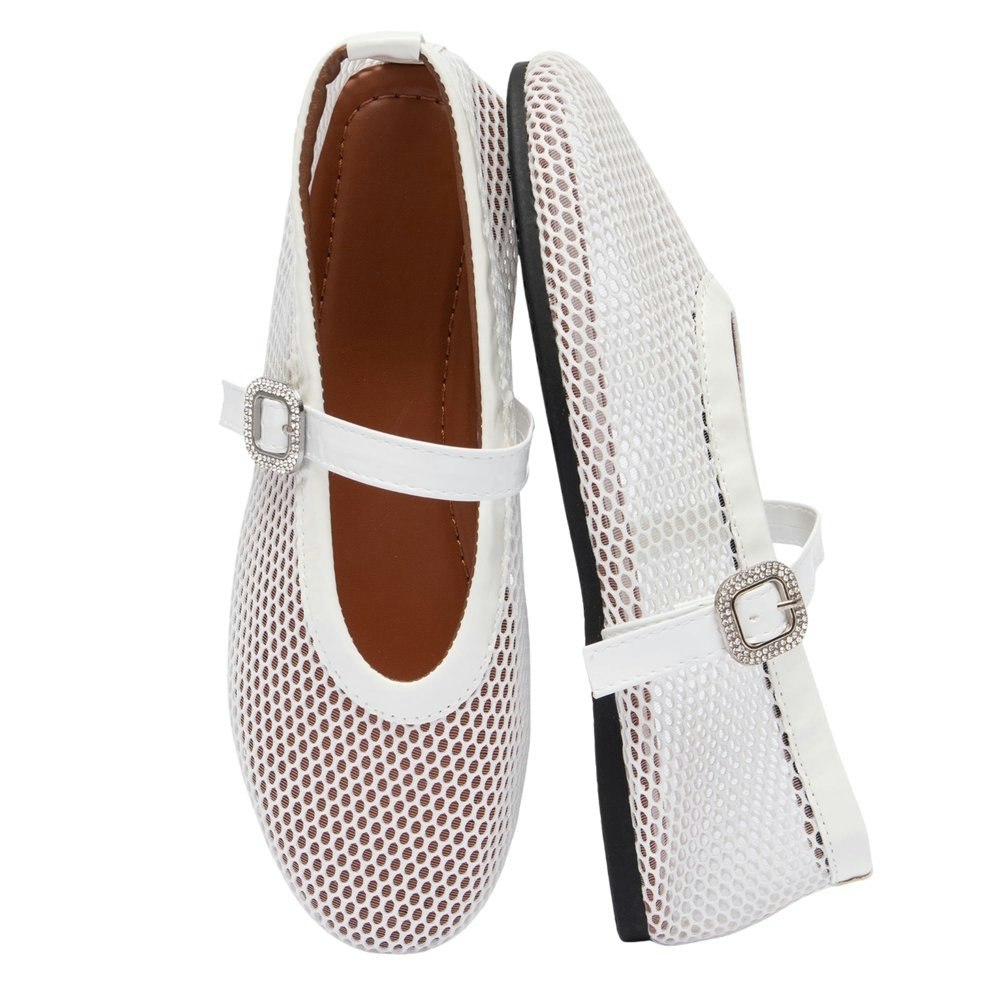 Beranmey Women's Breathable Mesh Mary Jane Flats: $18.69