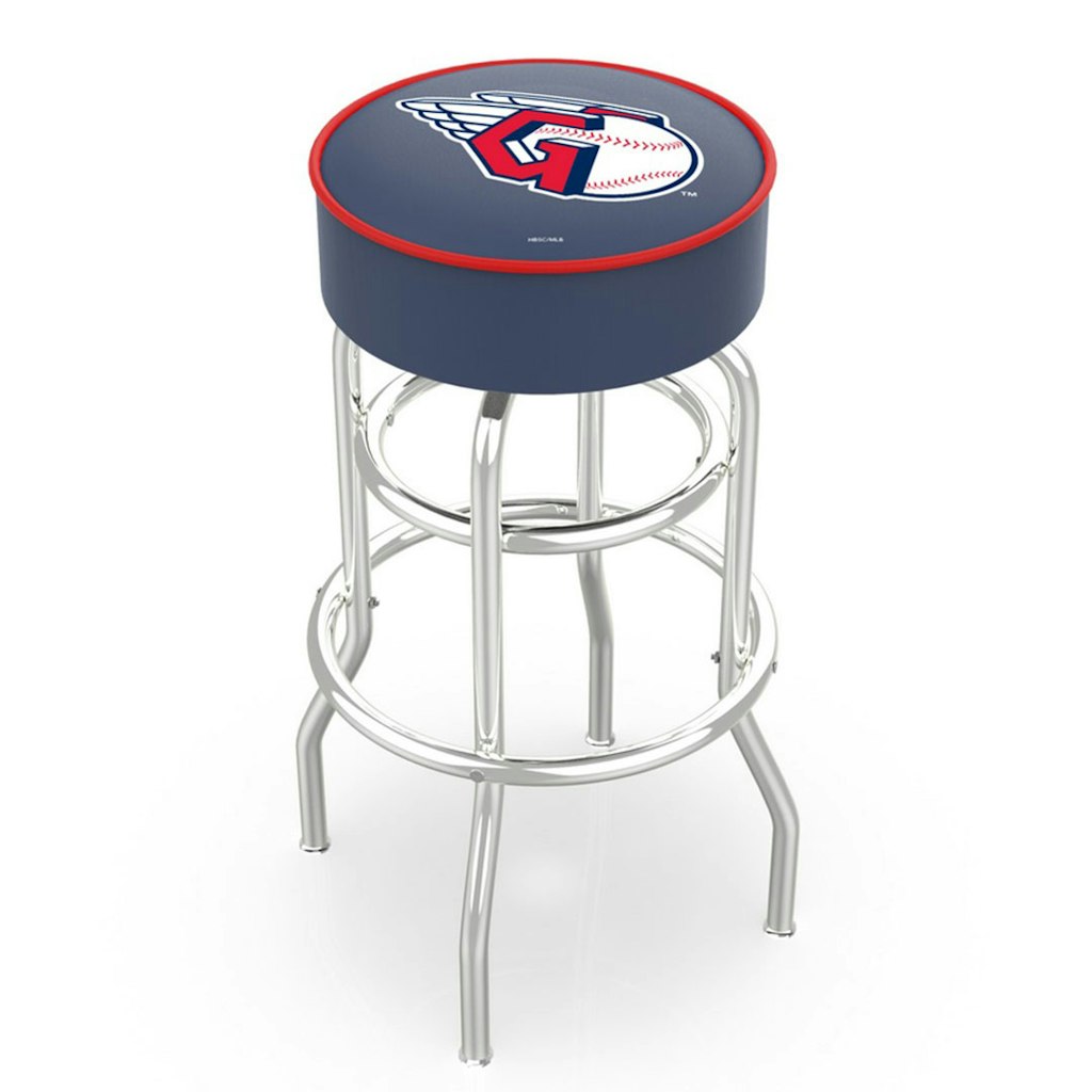 Cleveland Guardians 25-Inch Double Ring Chrome Swivel Counter Stool: $519.99 Cleveland Guardians 25-Inch Double Ring Chrome Swivel Counter Stool: $519.99