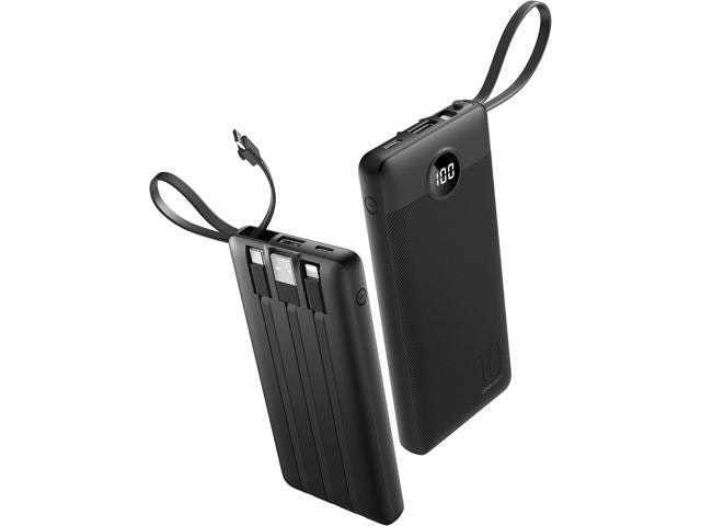 10,000mAh Portable Charger with Built-in Cables: $39.96 10,000mAh Portable Charger with Built-in Cables: $39.96