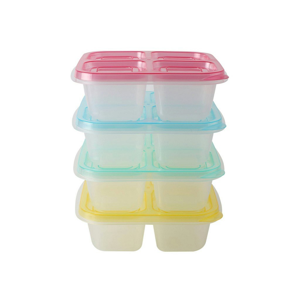 Cook With Color 4-Compartment Portion Container 16-Piece Set: $7.99
