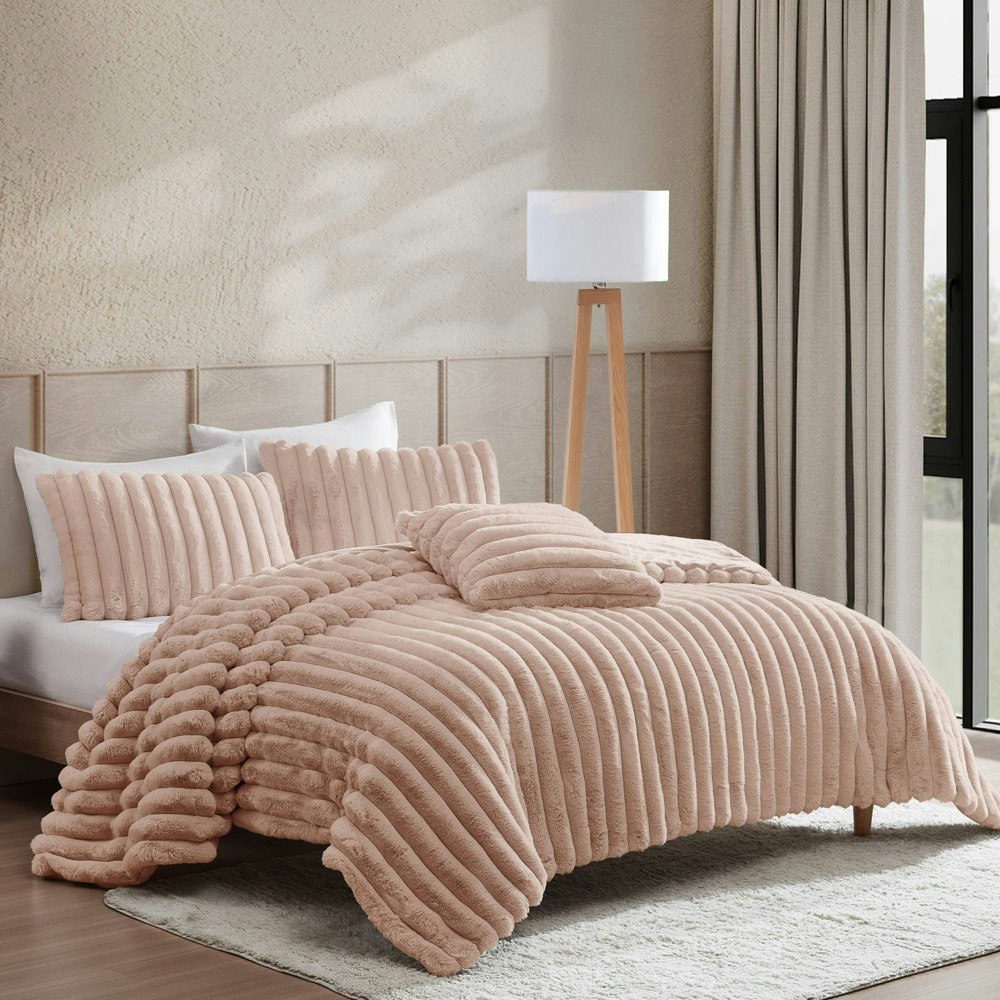 Riverbrook Home Everett 4-Piece King Channel Comforter Set: $154.99 Riverbrook Home Everett 4-Piece King Channel Comforter Set: $154.99