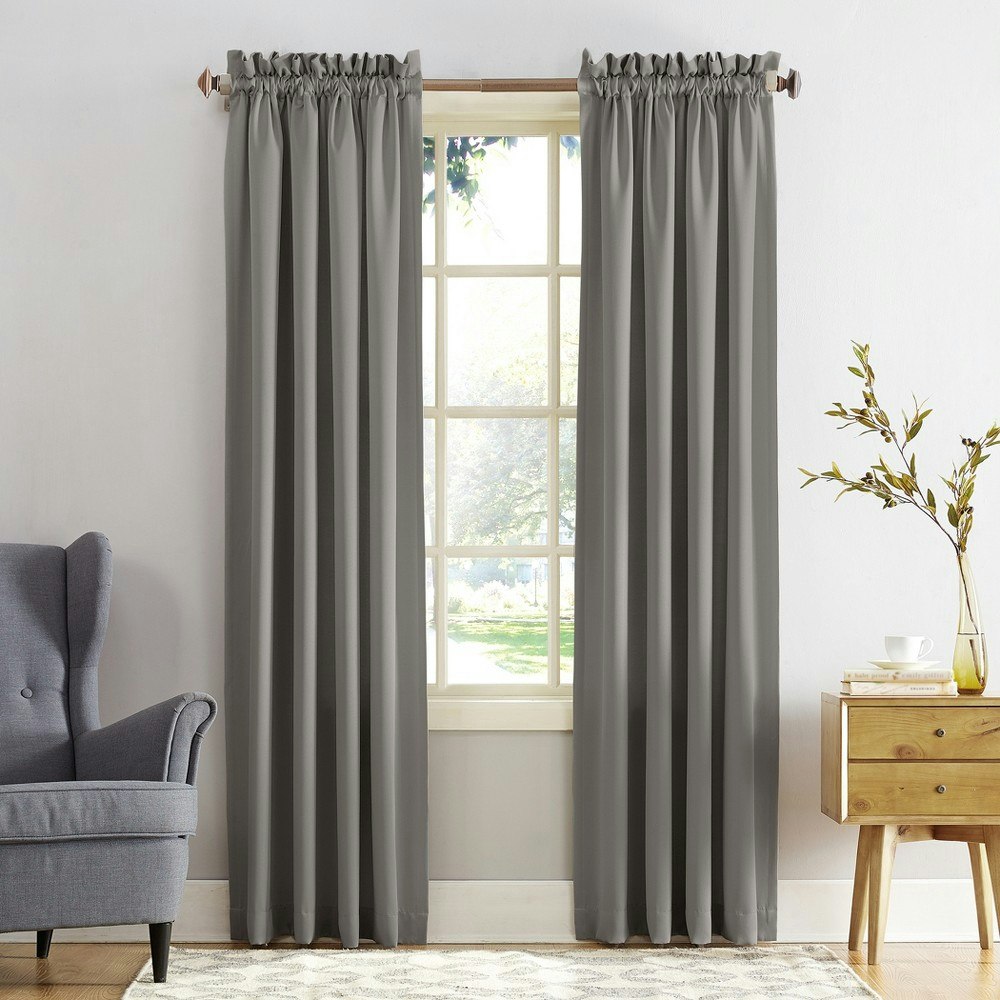 Sun Zero Seymour 54"x63" Rod Pocket Curtain Panel: $21.99 Sun Zero Seymour 54"x63" Rod Pocket Curtain Panel: $21.99