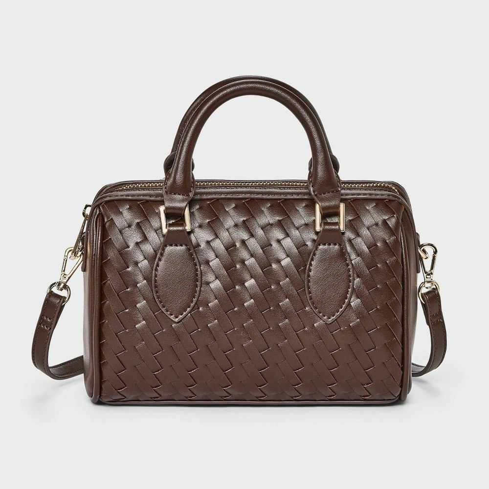 A New Day Woven Mini Bowler Crossbody Bag: $30 A New Day Woven Mini Bowler Crossbody Bag: $30