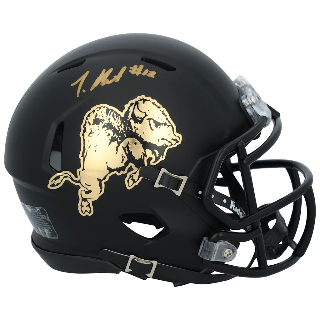 Travis Hunter Autographed Colorado Buffaloes Riddell Chrome Speed Mini Helmet: $349.99 Travis Hunter Autographed Colorado Buffaloes Riddell Chrome Speed Mini Helmet: $349.99