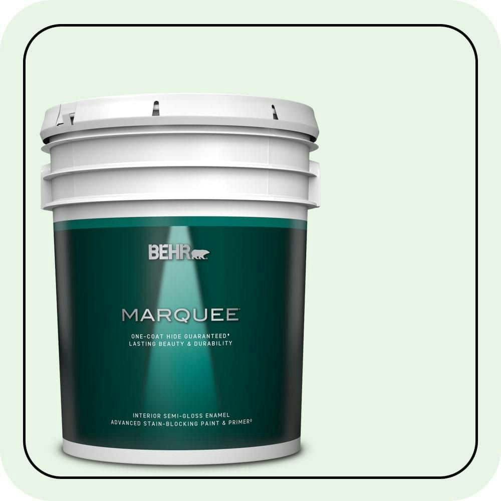 Behr #460A-1 Bubble Semi-Gloss Interior Paint and Primer 5-Gallon: $301 Behr #460A-1 Bubble Semi-Gloss Interior Paint and Primer 5-Gallon: $301