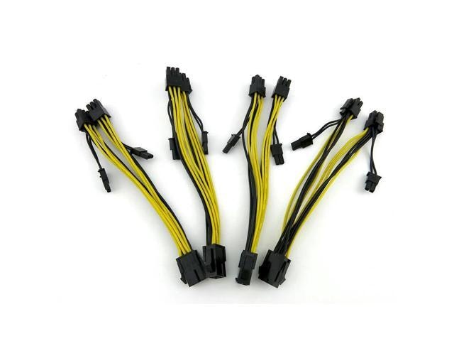 PCI-E 6-Pin Female to Dual 8-Pin Y-Splitter Power Adapter Cable 4-Pack: $74.50 PCI-E 6-Pin Female to Dual 8-Pin Y-Splitter Power Adapter Cable 4-Pack: $74.50