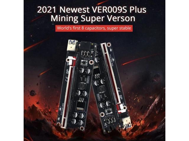 VER009S Plus PCI-E 1X to 16X Riser Card 6-Pack: $421.65 VER009S Plus PCI-E 1X to 16X Riser Card 6-Pack: $421.65