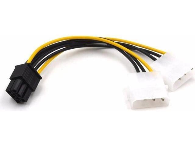 6-Pin PCIe to Dual 4-Pin Molex Power Adapter Cable: $7.79 6-Pin PCIe to Dual 4-Pin Molex Power Adapter Cable: $7.79